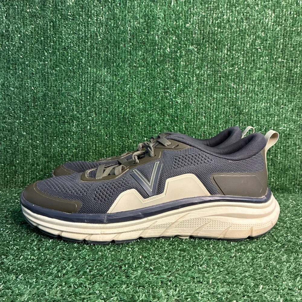 Vionic Walk Max Orthotic Arch Support Mesh Active Walking Sneakers Grey Mens 10